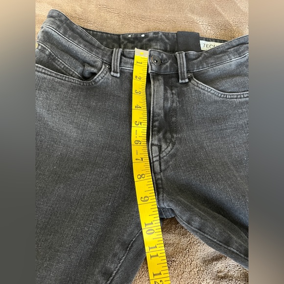 360 Tech Stretch Womens Skinny Low Rise Waist Cropped Jeans Gray 29 - Picture 8 of 11